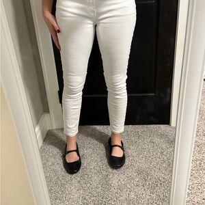 LOFT Women's Bright White Skinny Jeans